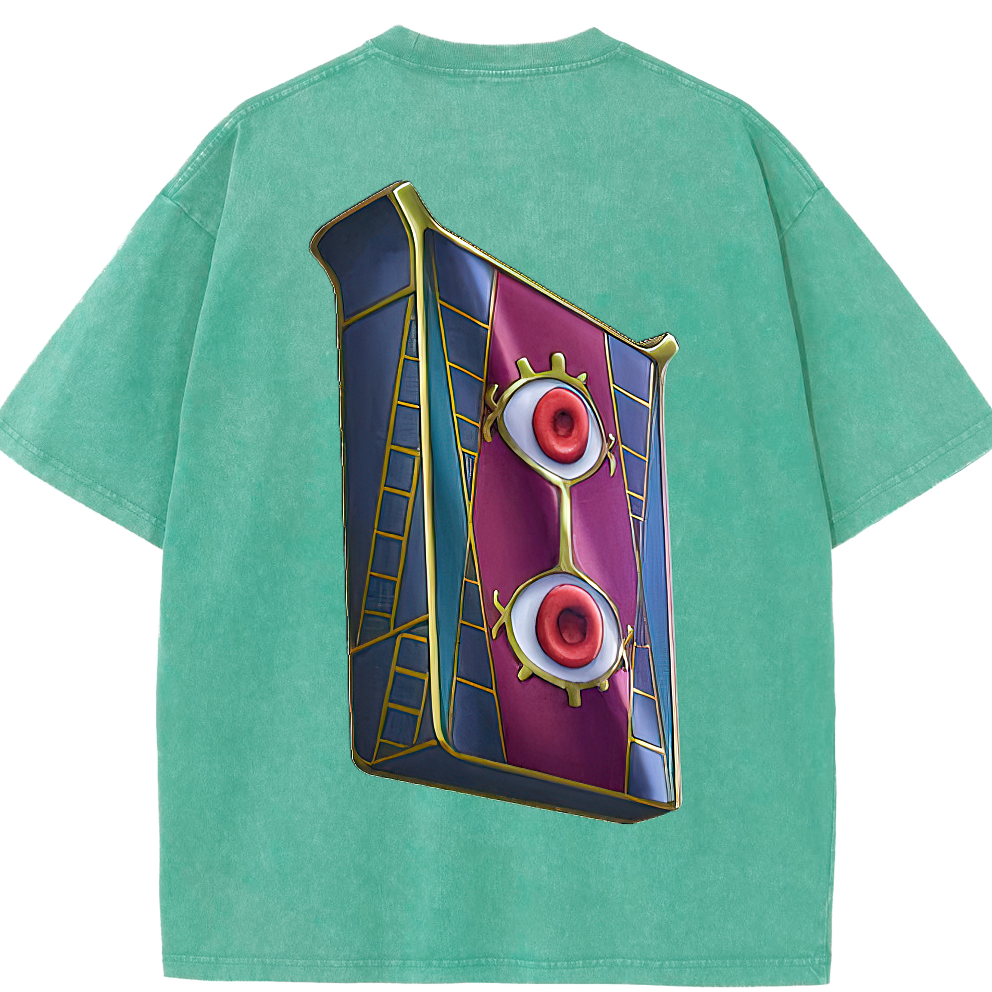 （画像用） 遊☆戯☆王 Yu-Gi-Oh! 綿100% ヴィンテージ風 半袖Tシャツ（背面プリント）